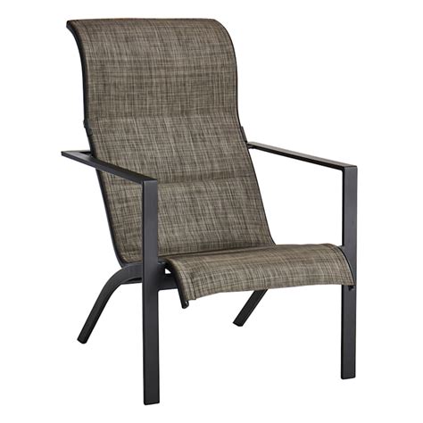 black metal fabric padded sling chair with ottoman|rocking chair with matching ottoman.